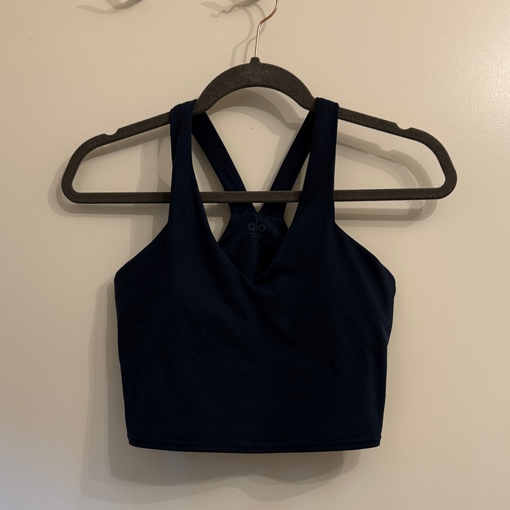 Alo Yoga Navy Real Bra Tank Size S